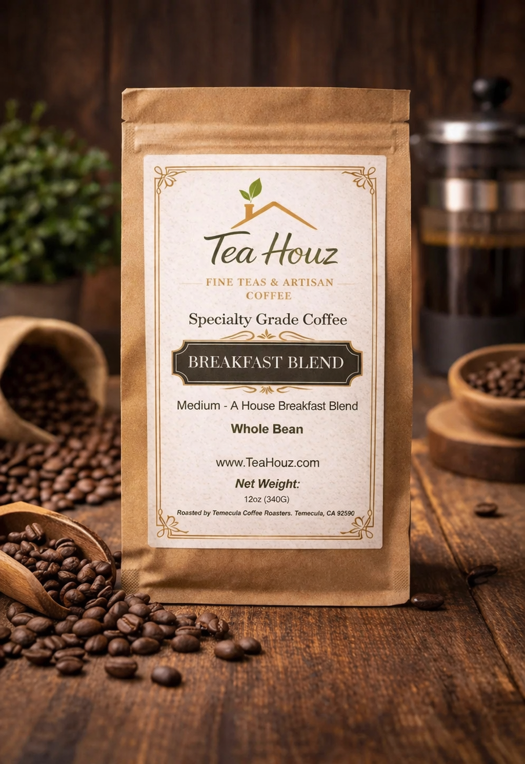 Breakfast Blend Whole Bean Coffee