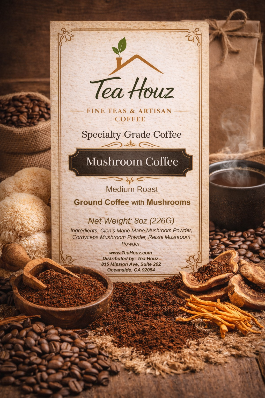 Mushroom Coffee Medium Ground Roast