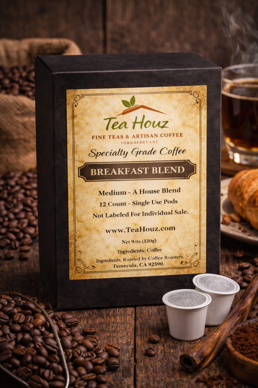 Breakfast Blend (Medium Roast) [12 Single Use Cups]